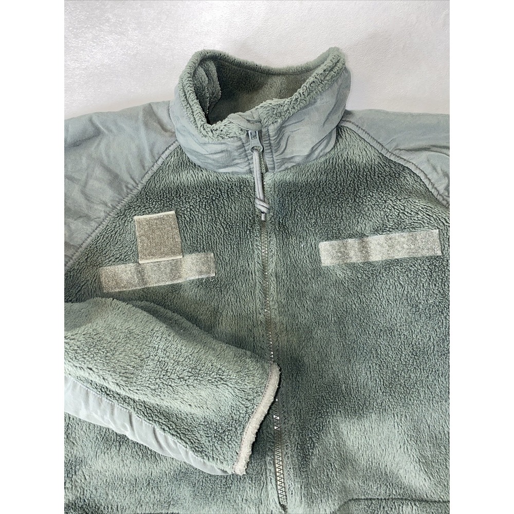 Army Gen III Cold Weather Jacket Mens L Military Green Polartec Fleece Ideal Zip